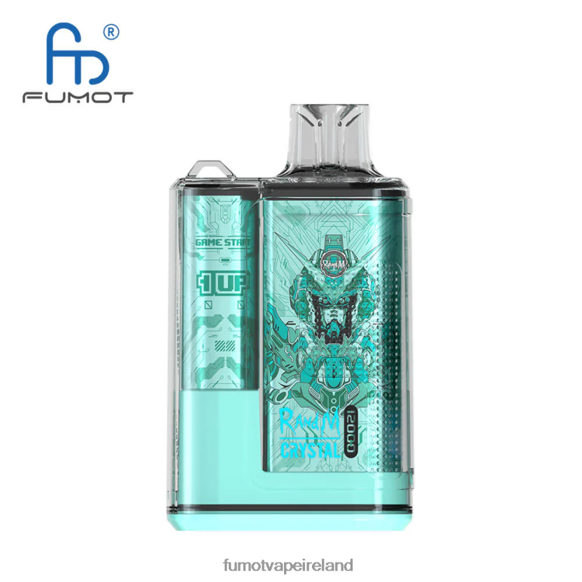 Fumot Crystal 1 Piece - 12000 Disposable Vape Box 20ML T6F626264 | Fumot Vape Sale Cool Mint