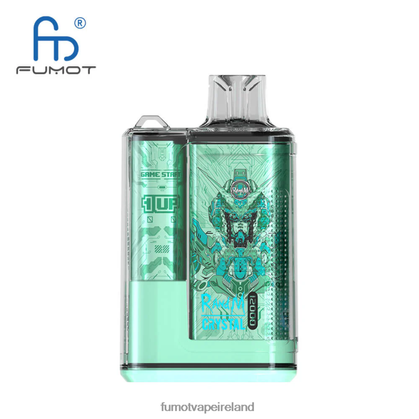 Fumot Crystal 1 Piece - 12000 Disposable Vape Box 20ML T6F626264 | Fumot Vape Sale Cool Mint