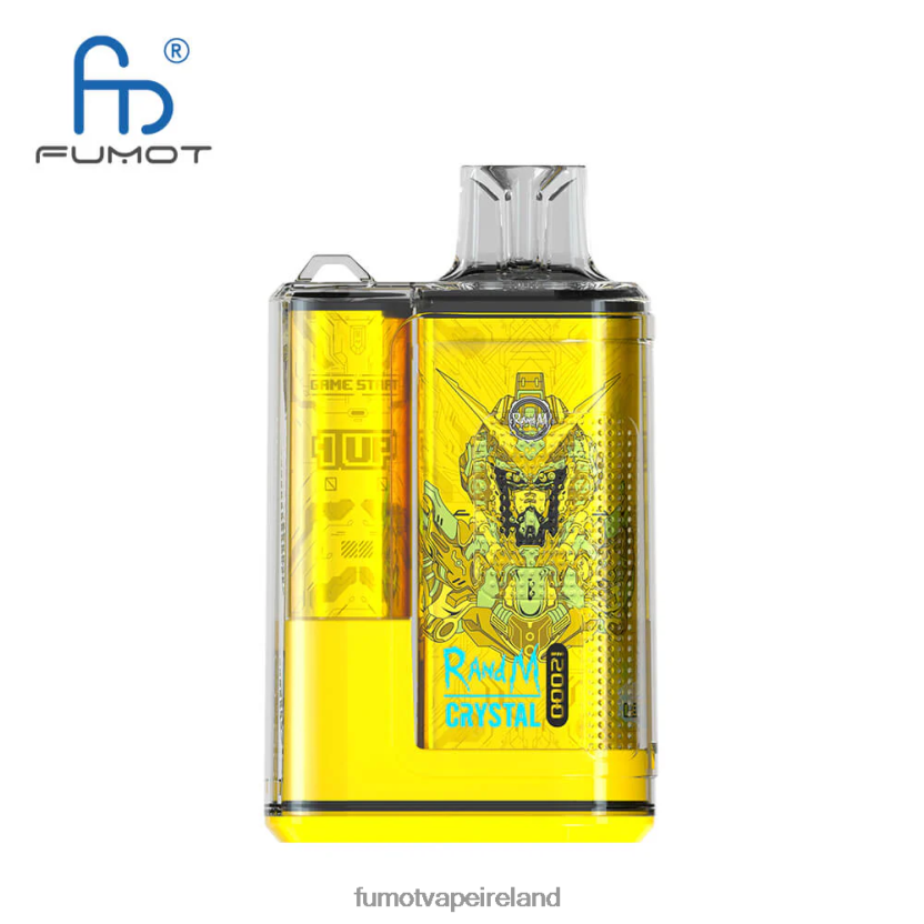 Fumot Crystal 1 Piece - 12000 Disposable Vape Box 20ML T6F626265 | Fumot Disposable Vape Dragonfruit Ice