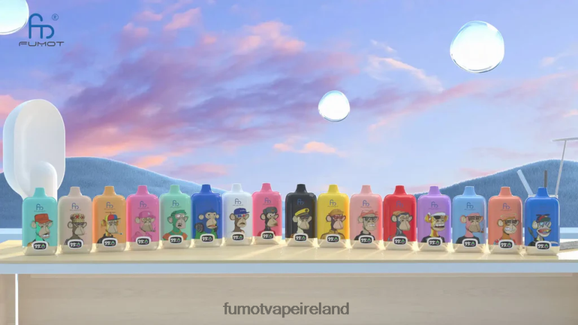 Fumot Digital Box Disposable Vape Pod 12000 - 20ML (1 Piece) T6F626142 | Fumot Vape Ireland Pink Lemonade