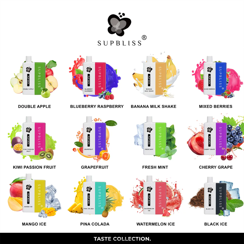 Fumot Supbliss Flip Box 6000 Replaceable Vape Kit - 10ML (1 Piece) T6F626330 | Fumot Vape Flavours Banana MilkShake