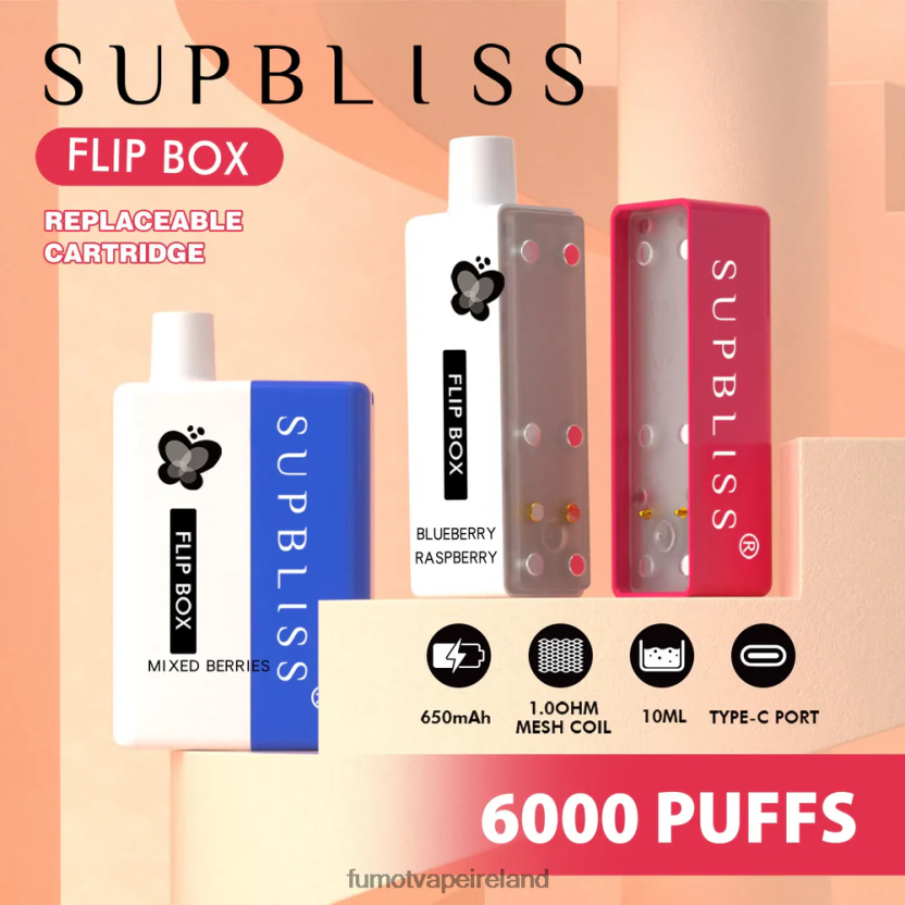 Fumot Supbliss Flip Box 6000 Replaceable Vape Kit - 10ML (1 Piece) T6F626330 | Fumot Vape Flavours Banana MilkShake