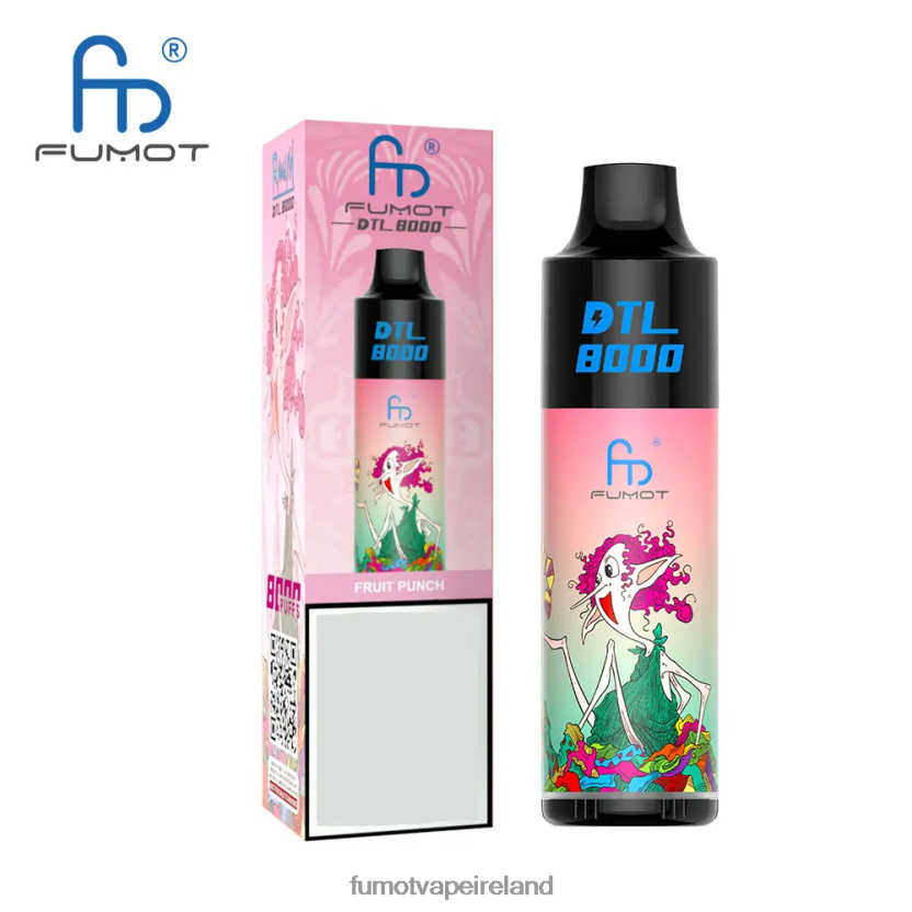 Fumot DTL 8000 Disposable Vape Pen - 16ML (1 Piece) T6F626413 | Fumot Vape Online Shop Aloe Grape