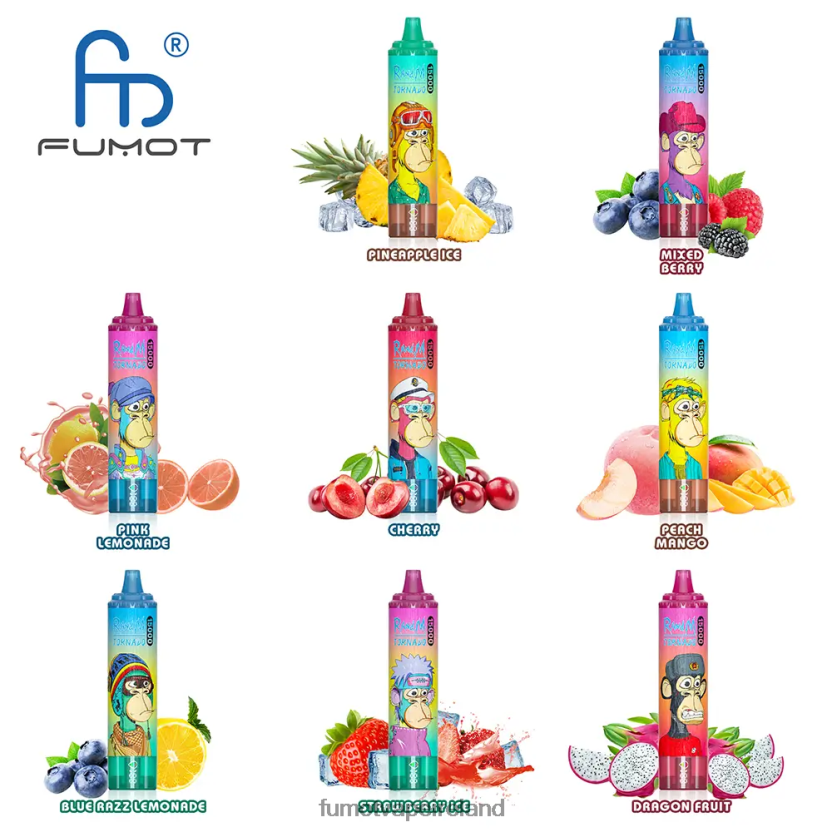 Fumot Tornado 15000 Disposable Vape 25ML (1 Piece) T6F626164 | Fumot Vape Sale Blueberry on Ice