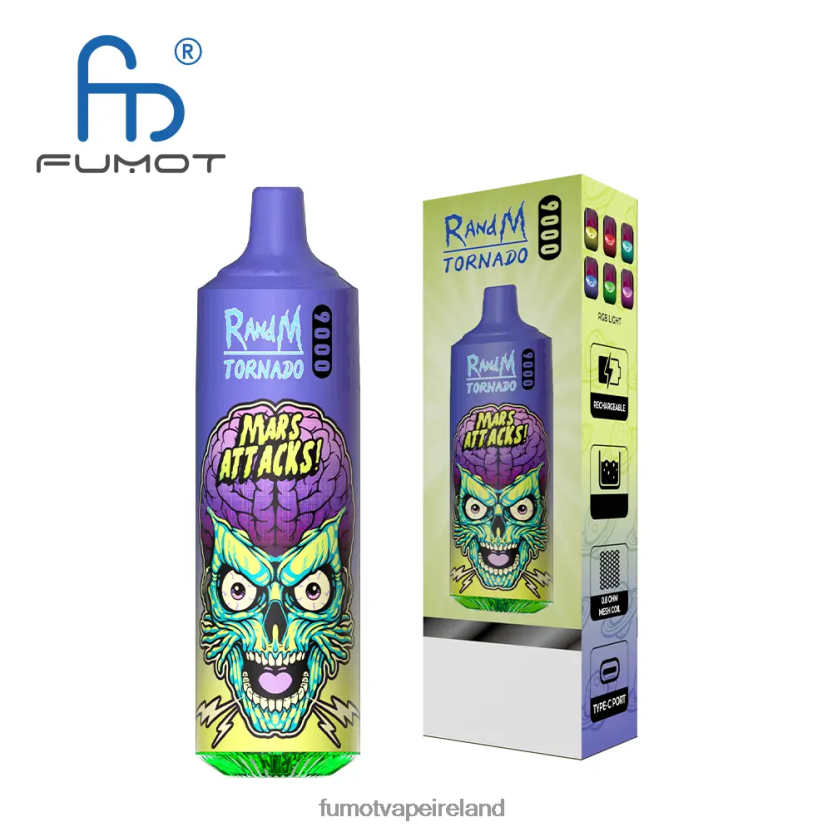 Fumot Tornado 18ML 9000 Disposable Vape Pen (1 Piece) T6F62616 | Fumot Cigarette Electronique Mixed Berries