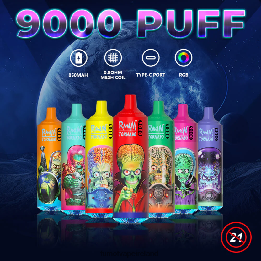 Fumot Tornado 18ML 9000 Disposable Vape Pen (1 Piece) T6F62616 | Fumot Cigarette Electronique Mixed Berries