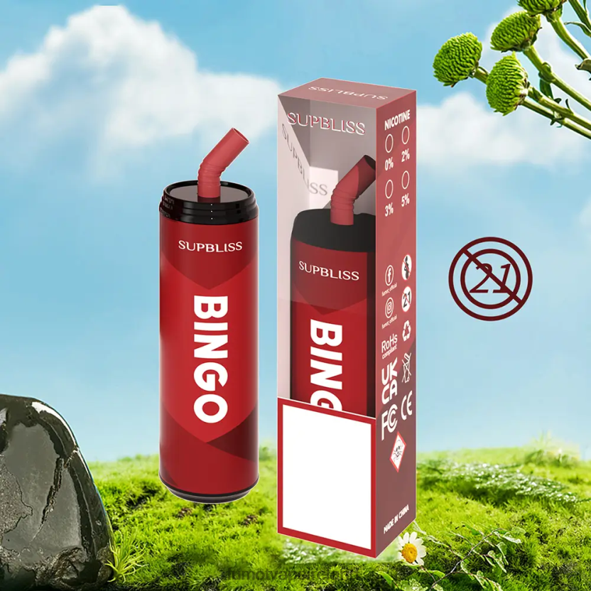 Fumot Supbliss Bingo 9000 Disposable Vape Pen (1 Piece)- 18ML T6F626464 | Fumot Vape Sale Blue Razz Ice