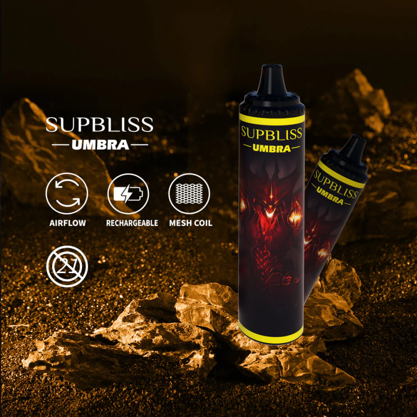 Fumot Supbliss Umbra 10000 (1 Piece) Disposable Vape Pen - 20ML T6F626482 | Fumot Vape Ireland Red Apple Lemon